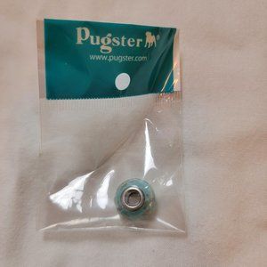 Pugster Blue Crystal Flower Charm European Bracelet